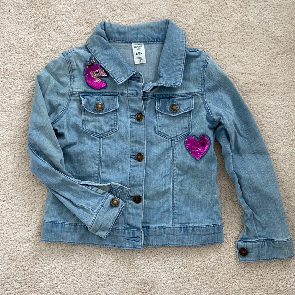 Carters Denim Jacket with Unicorn